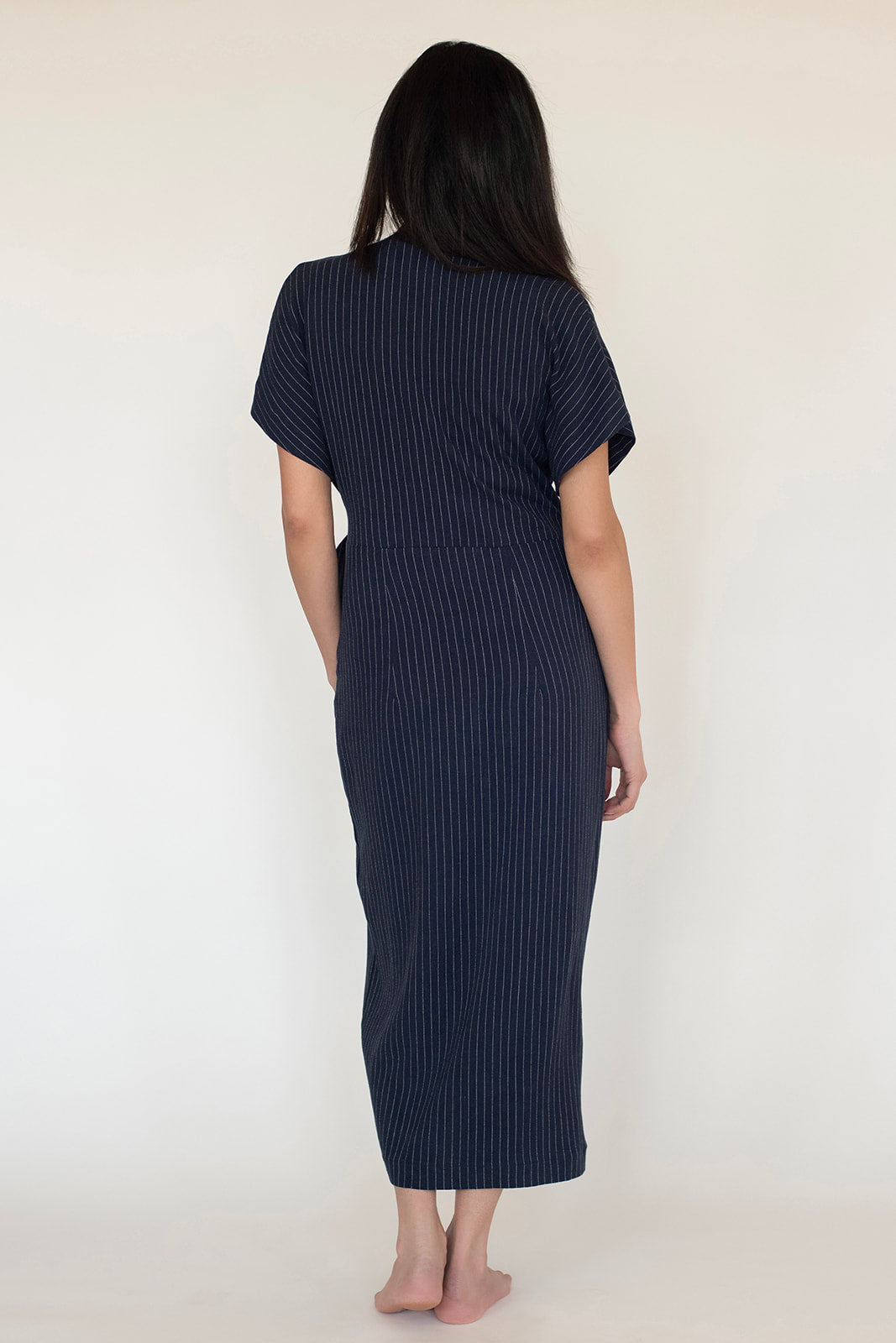 NAVY PINSTRIPE