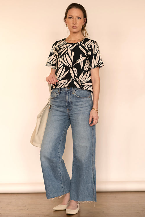 BLACK/CREAM BOTANICAL