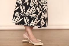 BLACK/CREAM BOTANICAL