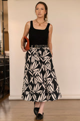 BLACK/CREAM BOTANICAL