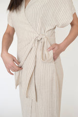 CREAM PINSTRIPE