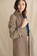 MINI PLAID RAGLAN